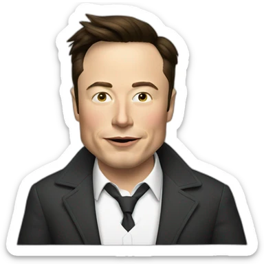 elon musk doing drugs, for educational purposes only, inclusiveness and positive, LGTBQ+ sticker
