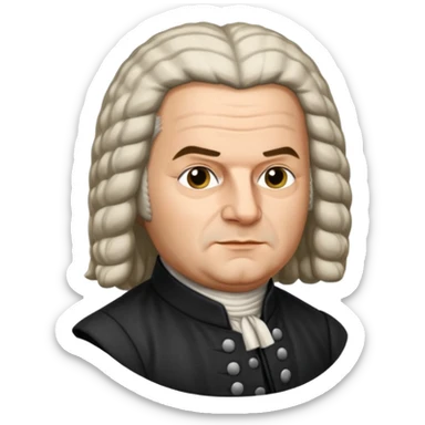 johann sebastian bach german sticker