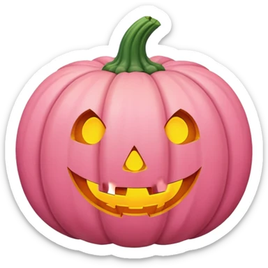 Pastel pink pumpkin  sticker