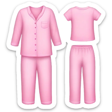 Girly pink pajamas sticker