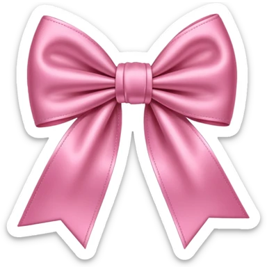 Pink bow emoji sticker