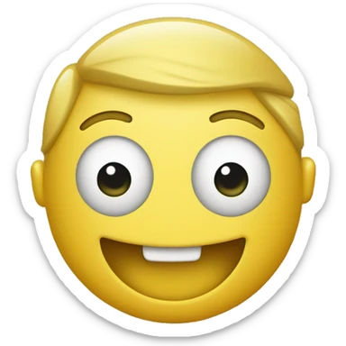 yellow face smiling with thumbs up sticker