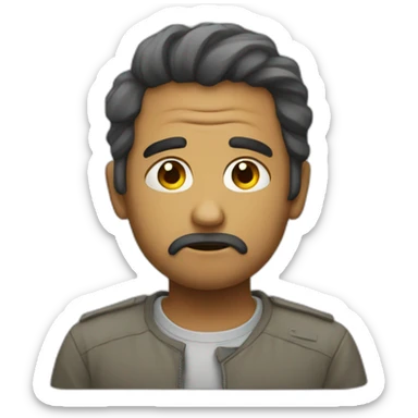 Un emoji triste sticker