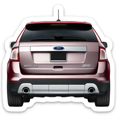 Ford edge red 2010 sticker