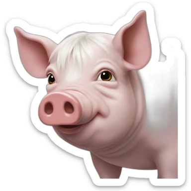 macron convertie un cochon à l'islam sticker