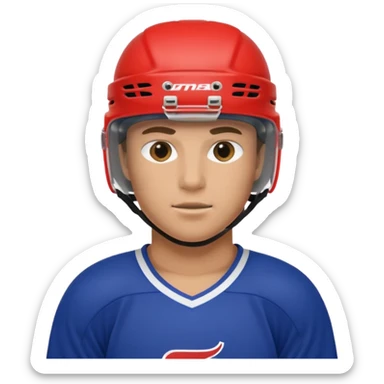 hockey player sticker