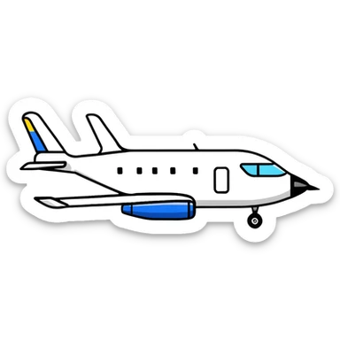 A jet airplane with a goose head on the front of it, replacing the nose cone sticker