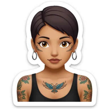 women with tatoos and hightlight that tatoos sticker