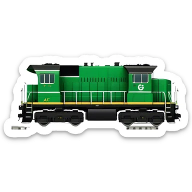 Locomotive (Freight) - GE ES44AC (Model Year: 2021) (Iconic colour: Green and black) sticker