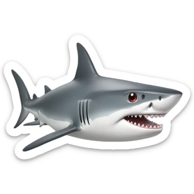 shark-with-lazer-guns-on-head sticker