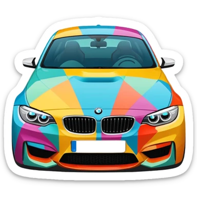 BMW art sticker