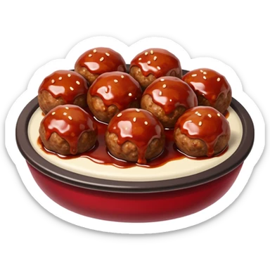 barbecue meatball sticker