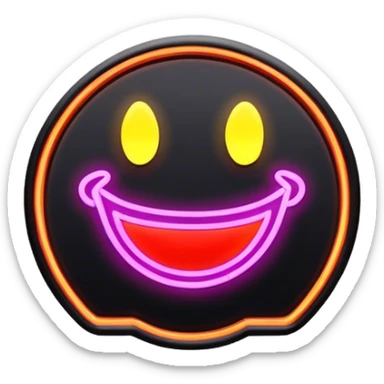 Neon signboard sticker