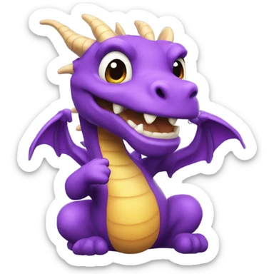 Twitch emote Dragon doing thumbs up sticker