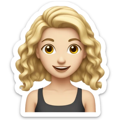 white girl jazz dance sticker