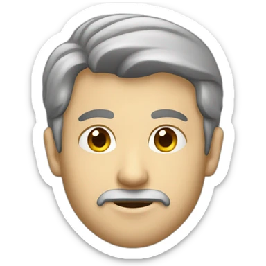 caucasian male with small beard money sticker