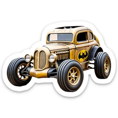 1:10 off-road lcg Basher Batman’s 1934 blackened tarnished C-3PO ford rc car (extra wide tires with fenders) sticker