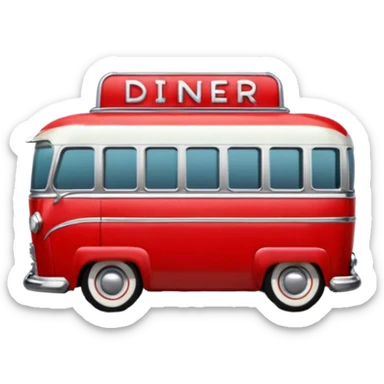 route 66 american diner sticker