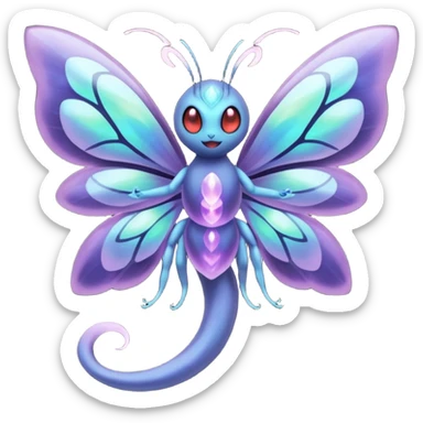 Butterfree-Lunala-Yveltal-Fakémon-hybrid-creature (full body)  sticker