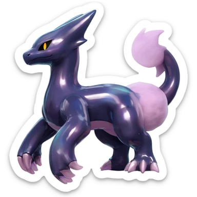 Shiny Oily Glossy Yveltal-Scyther-Darkrai-Lunala-fusion sticker