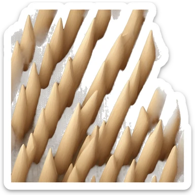wooden spikes arising from the ground sticker