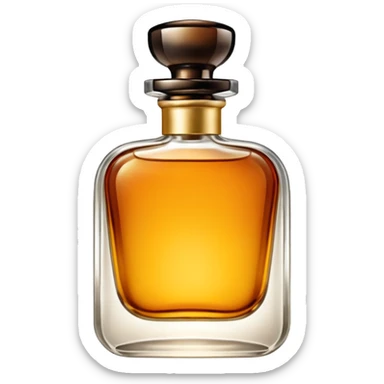 A perfume bottle sticker