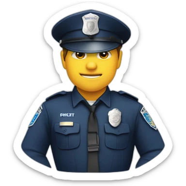 Police municipale logo sticker