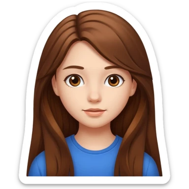 Tête jolie femme ado sticker