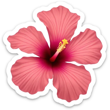 hibiscus flower sticker