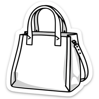 bolsa blanca channel sticker