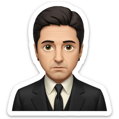 draw me al pacino from godfather sticker