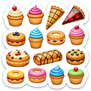 Stickers pastelería sticker