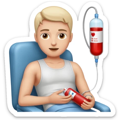 blood donation person sticker