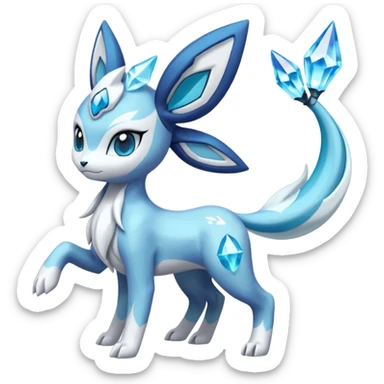 Meloetta-Glaceon-Dialga-Suicune-fusion sticker