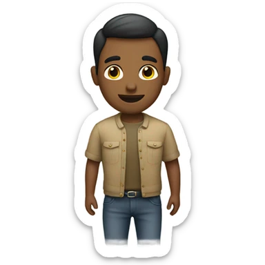 Short gay man sticker