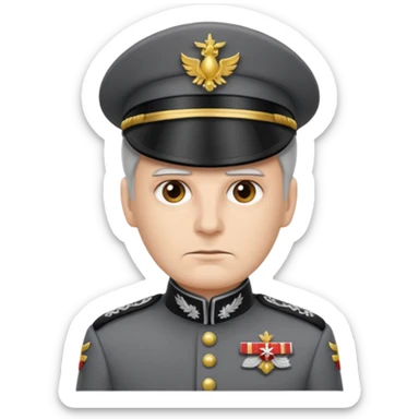An emoji for discord of an Imperial Commander in something 90% like star wars sticker