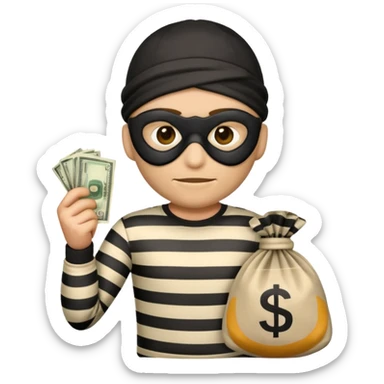 Creat a robber emoji sticker