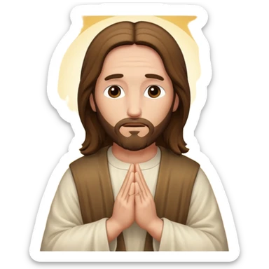 jesus christ pray sticker