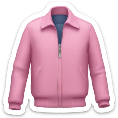 Pink jacket with zip sticker
