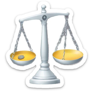 Someone holding weighing scales sticker