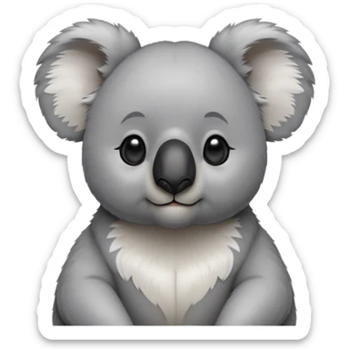 cinematic-noble-koala-portrait-emoji,-poised-and-regal,-with-a-stocky,-cuddly-build-and-a-plush,-well-groomed-grey-fur,-large-round-ears-and-a-distinctive-big-black-nose,-deep-set-soulful-dark-eyes,-simplified-yet-sharp-and-sophisticate sticker