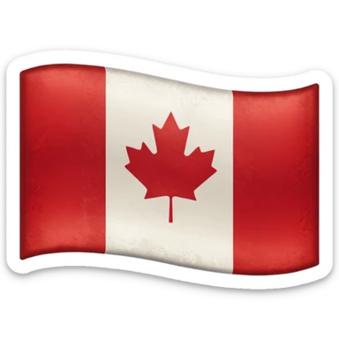 california and canadian flag merged sticker