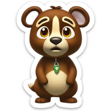 Tom Nook from animal crossing sticker