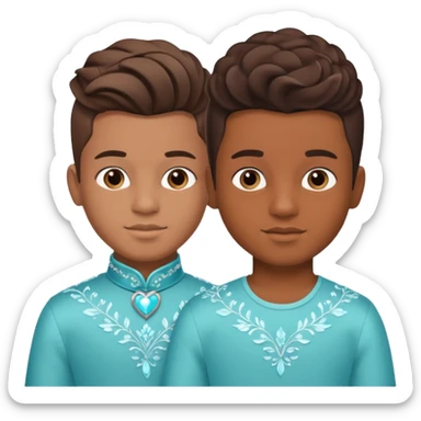 Quinceañera makeover of the boy and before after picture about the boy getting a new look for his Quinceañera sticker