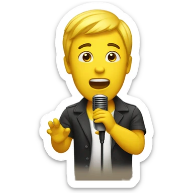 singing yellow sticker