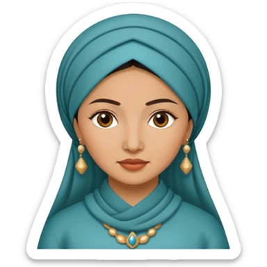 Uzbek woman  sticker