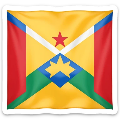 Can you make an emoji of the Amazigh flag sticker