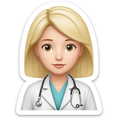 Dottoressa/medico in camice  sticker