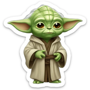 Yoda câlin drak vasod sticker