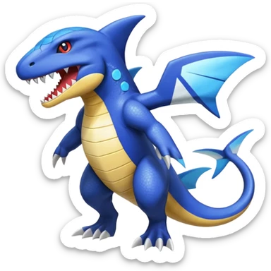 Latios-Sharpedo-Garchomp-Gabite-Amaura-Salandit-Helioptile-fusion (full body) sticker